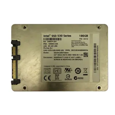 Intel SSDSC2BW180A401 | 530 180GB Multi-Level Cell SATA 6Gb/s NAND Flash 2.5-Inch Solid State Drive