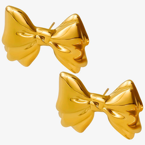 Stylish Sweet Bowknot Stud Earrings for Women