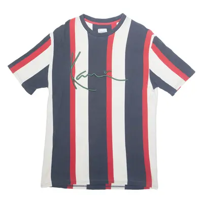 KARL KANI Striped Oversized Mens T-Shirt Blue L