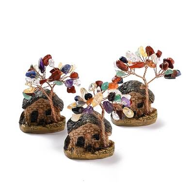 Resin & Natural Mixed Stone Model Ornament