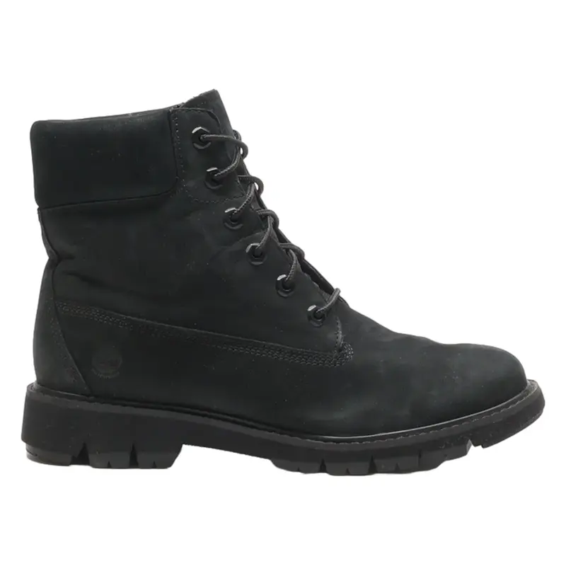 TIMBERLAND Timberland 6 Inch Lace-Up Boots Black Leather Womens UK 7