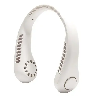 Portable Neck Fan For Music Festival, 1 Count Adjustable USB Rechargeable Hanging Neck Fan, USB Neckband Fan, Portable Fan F...