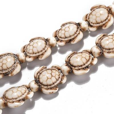 Dyed Synthetic Turquoise Beads Strands