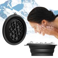 Collapsible Ice Basin, Silicone Face Ice Beauty Container, Portable Face Ice Bowl, Facial Skin Care Tool for Women & Men