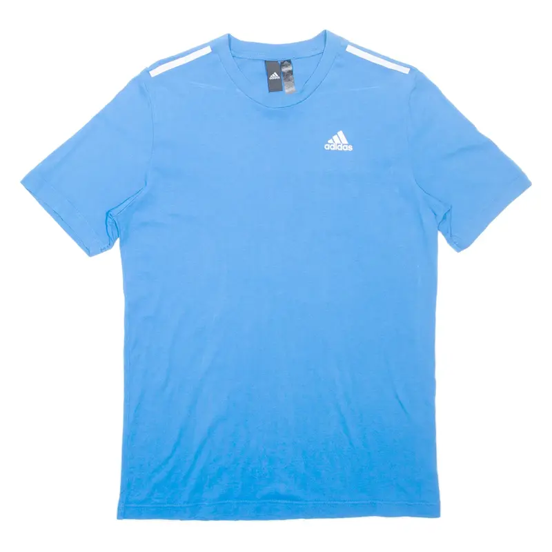 ADIDAS Mens T-Shirt Blue S
