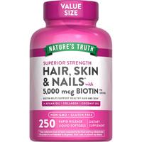 Hair, Skin & Nails Vitamins 5000mcg | 250 Softgels