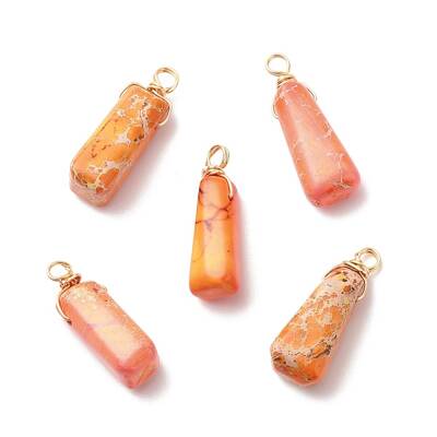 Natural Imperial Jasper Pendants