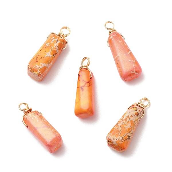 Natural Imperial Jasper Pendants