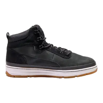 PARK AUTHORITY High Top Trainers Black Leather Mens UK 7