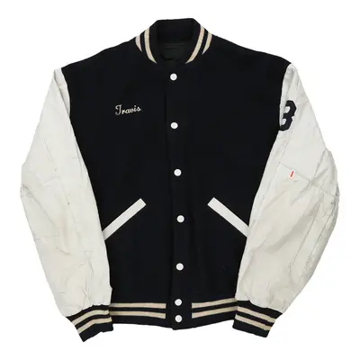 Travis Rogue Wear Varsity Jacket - Large Black Polyester