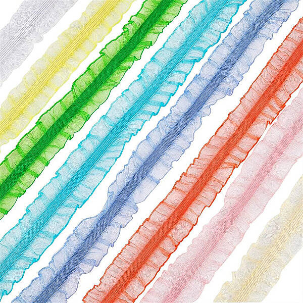 Chinlon Organza Elastic Lace Ribbon
