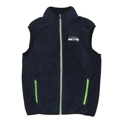 Seattle Seahawks Nfl Team Apparel NFL Fleece Gilet - Small Navy Polyester