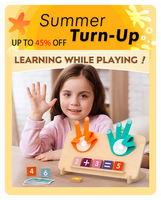 Montessori Math Toys for Toddlers 2-5,Wooden Educational Counting Blocks and Number Learning Set,Preschool Homeschool Supplie...