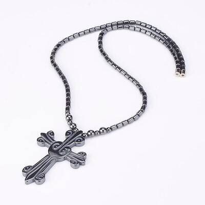 Non-Magnetic Synthetic Hematite Pendant Necklaces