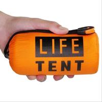 Portable Tent, Waterproof Rainproof Folding Tent with Whistle & Paracord, Travel Essentials Camping Gear for Outdoor Summer C...