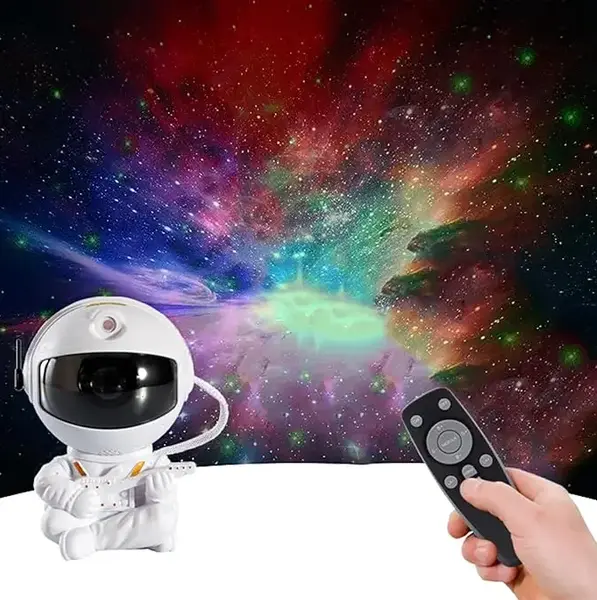 Astronaut Projector - Starry Night Magic Belt Remote Control, Children's Bedroom Galaxy Night Light, Nebula Effect, Adjustabl...