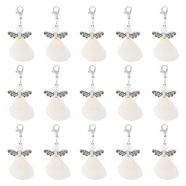 Angel Shell & Acrylic Pendant Decorations