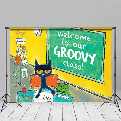 Groovy Class Painting Style Back To School Backdrop - Aperturee