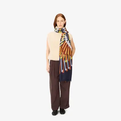Scarf Et20sir24 Navy | Color: NAVY | Size: U