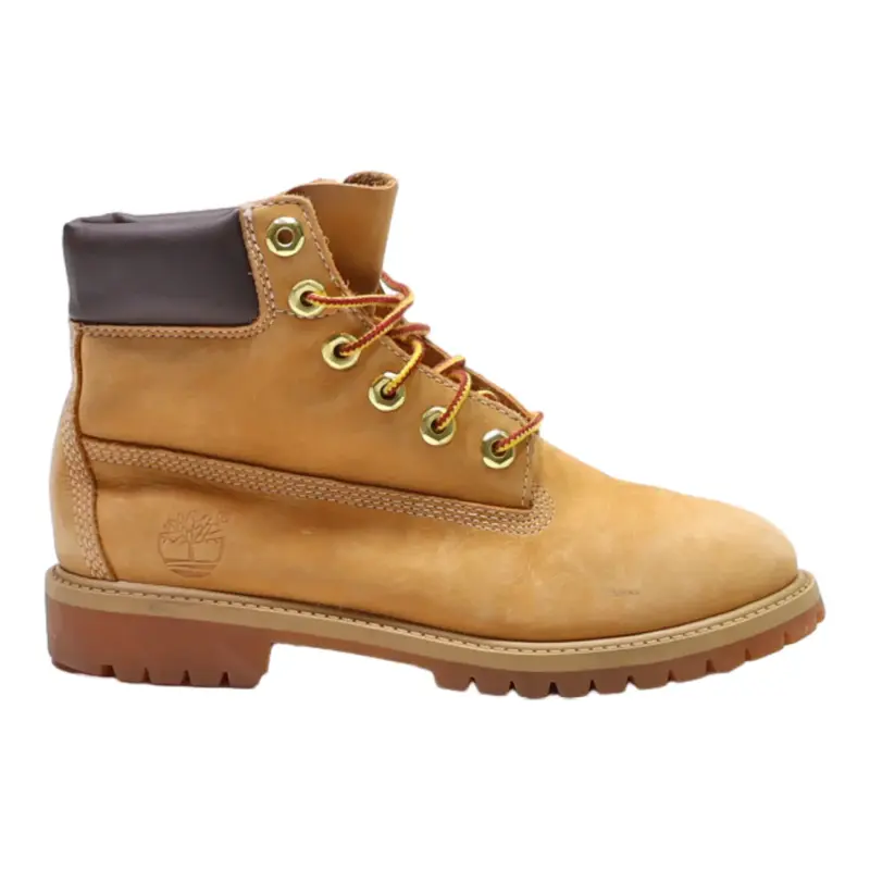 TIMBERLAND Timberland 6 Inch Lace-Up Boots Brown Leather Boys UK 3.5