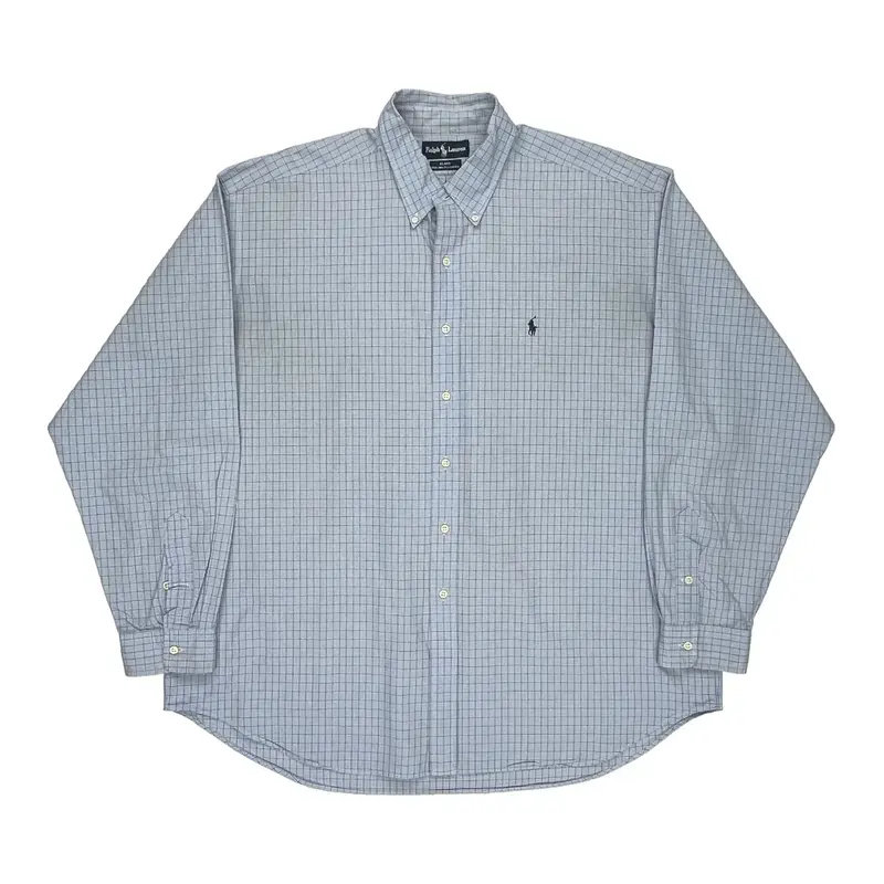 Blake Ralph Lauren Checked Shirt - 2XL Blue Cotton