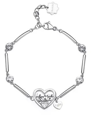 Brosway Delicate Steel Heart Bracelet with Chakra Crystals BHKB169