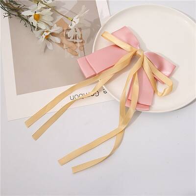 Bowknot Ribbon Polyester Hair Barrettes