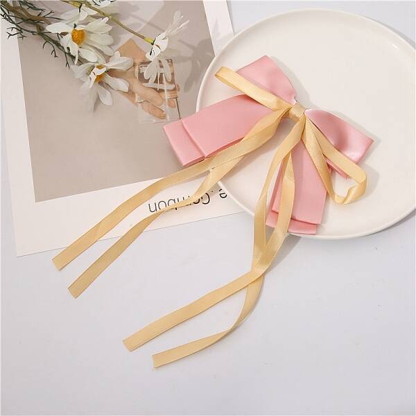 Bowknot Ribbon Polyester Hair Barrettes