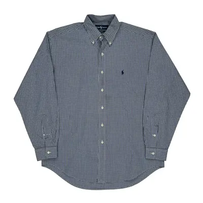 Blake Ralph Lauren Checked Shirt - Medium Blue Cotton