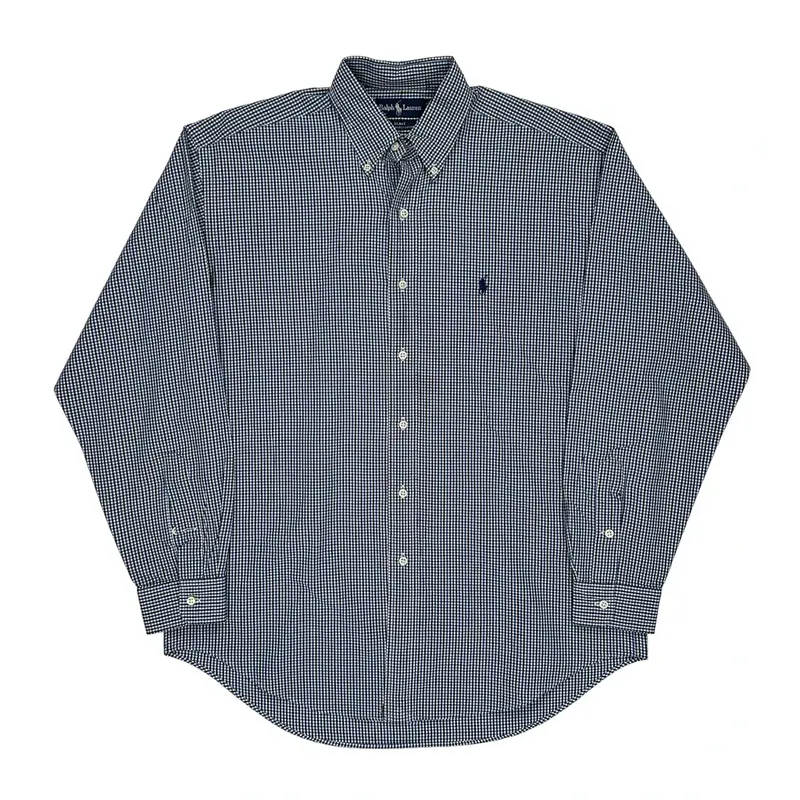 Blake Ralph Lauren Checked Shirt - Medium Blue Cotton
