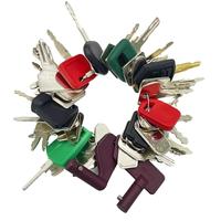 Heavy Equipment Keys Master Set, Construction Ignition Key Set Fits Case, Takeuchi, Hyster, Kubota, Cat, JCB, Bobcat, Daewoo,...
