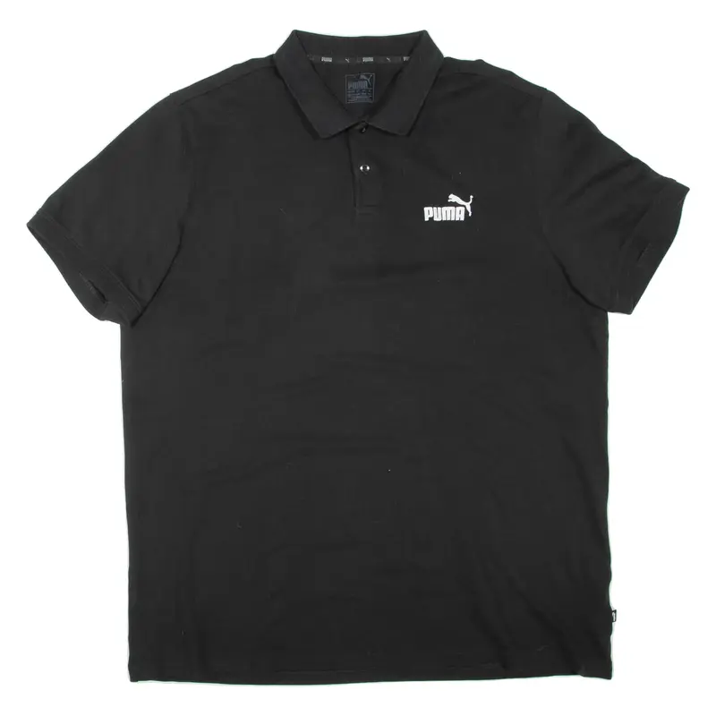 PUMA Mens Polo Shirt Black 2XL