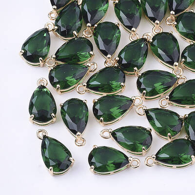 Transparent Glass Charms