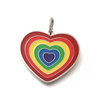 304 Stainless Steel Enamel Pendants