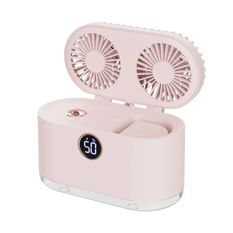 Mini Air Conditioner Fan Air Cooler USB Portable Table Top Desktop Fan Cooling with 3 Wind Speed LED Light for Home Office | ...