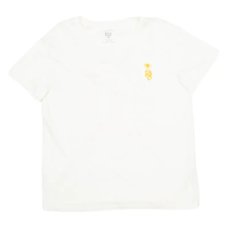 BILLABONG Womens T-Shirt Cream L