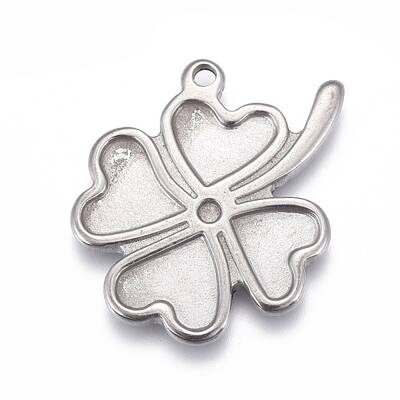 304 Stainless Steel Pendant Cabochon Settings For Enamel
