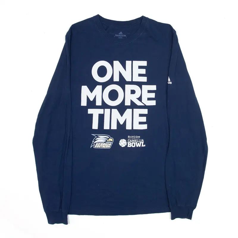 ADIDAS Georgia Southern University Blue USA Long Sleeve T-Shirt Mens M