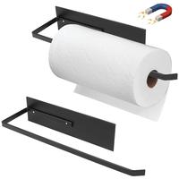 Magnetic Paper Holder, Wall Mounted Roll Paper Holder, Fridge Organizer for Paper Towels Rolls, Home Organizer for Kitchen Re...