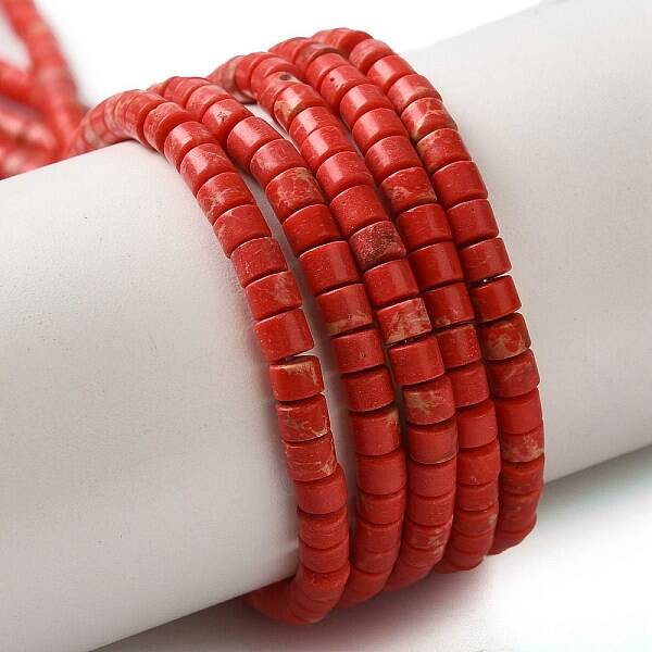 Dyed Synthetic Imperial Jasper Beads Strands