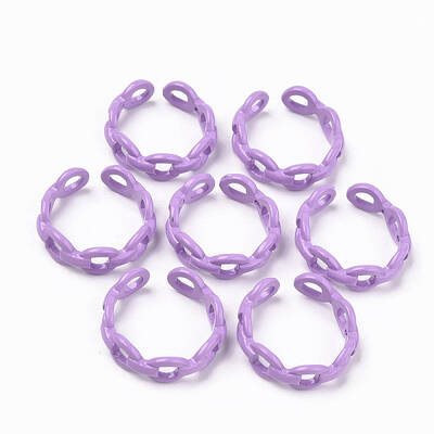 Spray Painted Alloy Cuff Rings