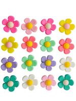 16pcs Cute Flower Shaped Shoe Decoration, DIY Shoes Decorations For Kids & Adults, Flower Shaped Detachable Shoe Charms, Deco...