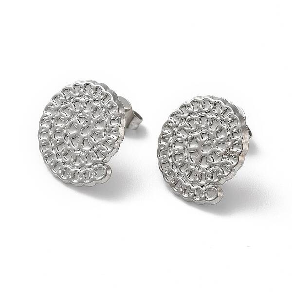 Non-Tarnish 304 Stainless Stud Earring Findings