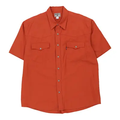 John Baner  Short Sleeve Shirt - XL Orange Cotton