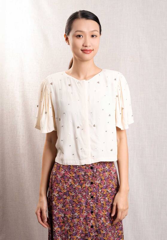 Blouse Nadira Cream | Color: CREAM | Size: FR-38