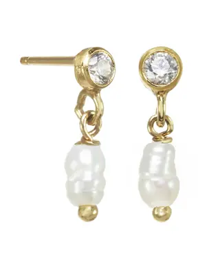 Mosey Stud Earrings | Metal Color: Gold