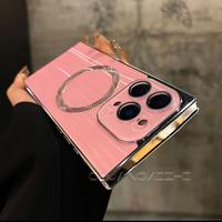 The wave-plated magnetic phone case is suitable for ip13-16 and comes with high-definition camera protection Cover Protector