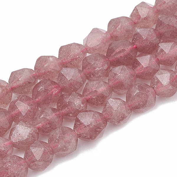 Natural Strawberry Quartz Beads Strands