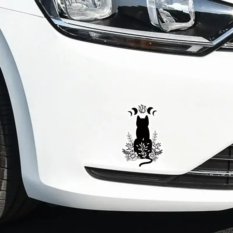 Creative Cat Decal Car Sticker, Personalized Car Body Window Glass Decoration Sticker, Decorative Sticker for Car Laptop Moto...