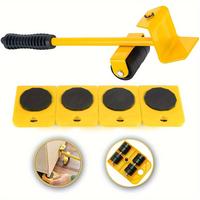 Heavy Duty Furniture Lifter Set with 4 Sliders – Ergonomic Furniture Moving Tool for Sofas, Refrigerators & Cabinets, Max L...